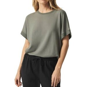 Splendid Eco Super Soft Knit Crew Neck | Soft Vob (Green Grey)
